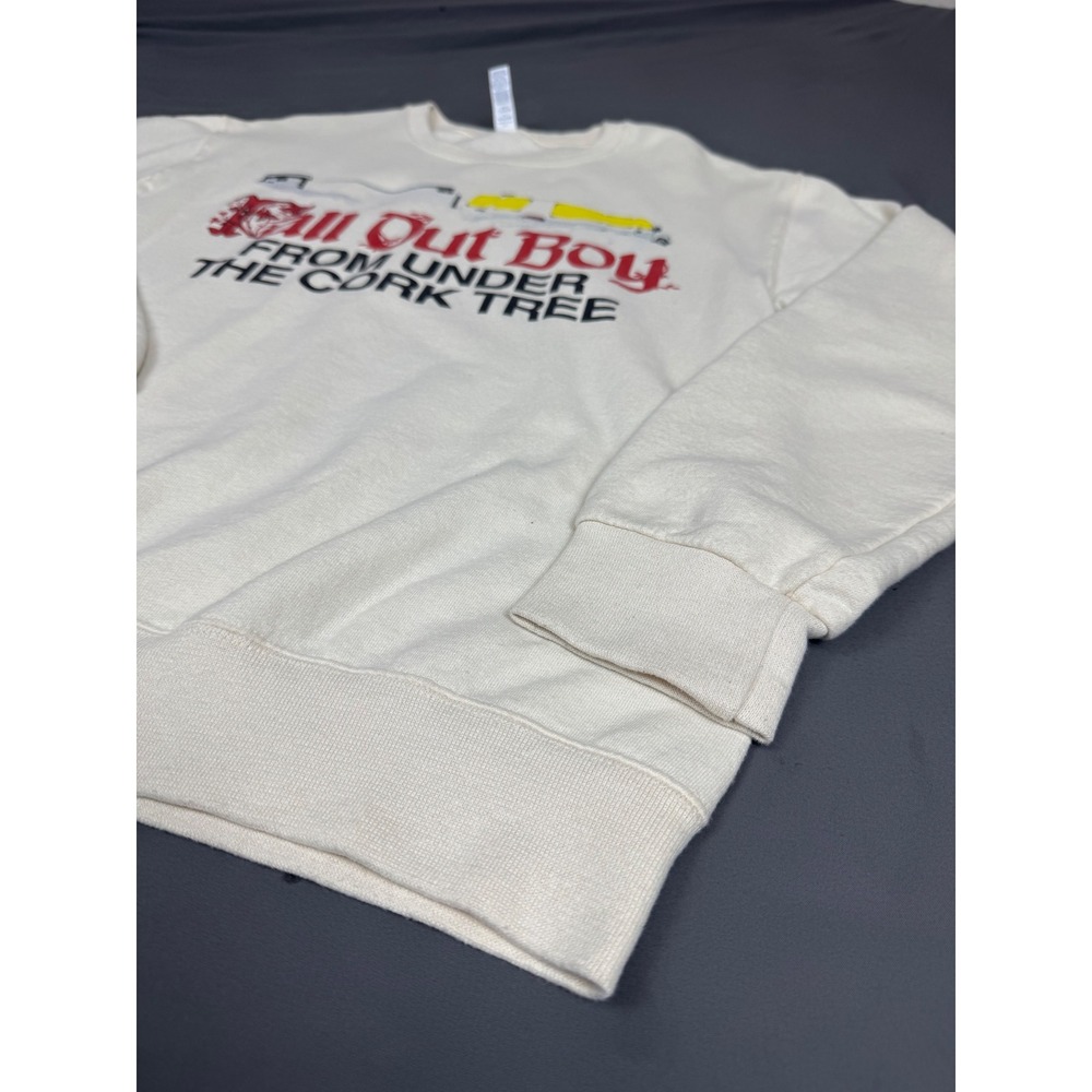 Fall Out Boy From Under The Cork Tree Sweatshirt Jerzees Small Cream Lightweight - Picture 7 of 16